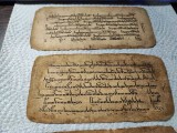 Lot de 4 facsimile vintage cu scriere tibetana