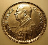 F.481 MONACO LOUIS II 10 FRANCS FRANCI 1946 XF
