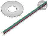 Cablu bandă litat Cu 5x0,25mm2 PVC 10m 350V
