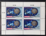 Austria 2002 - Monedele euro, bloc neuzat