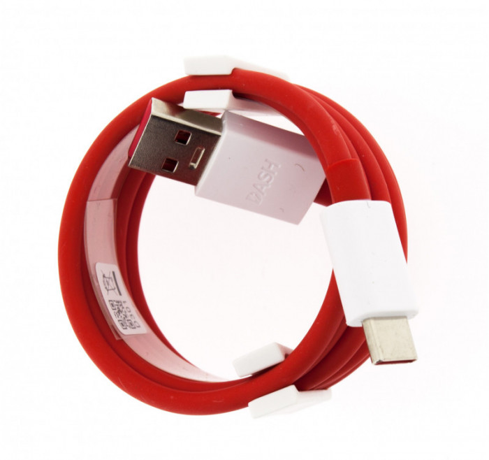 Cablu de date OnePlus, D301, Type C, Red, OEM