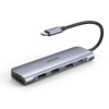 Hub 2xUSB, tip C PD100W, HDMI, SD, TF - Ugreen (70411) - Space Gray