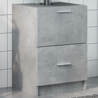Gossi dulap de chiuveta, gri beton, 40x37x59 cm, lemn prelucrat foto