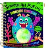 Monstrii simpatici (Scratch art pufos)