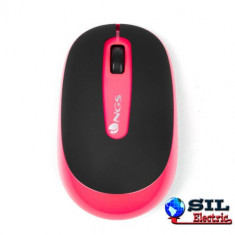 Mouse wireless USB 1000 dpi roz Ngs foto