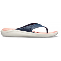 Slapi Crocs LiteRide Flip Albastru - Navy/Melon