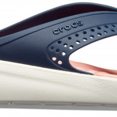 Slapi Crocs LiteRide Flip Albastru - Navy/Melon