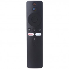 Telecomanda pentru Xiaomi Mi TV / Stick / Box XMRM-00A, x-remote, functie vocala, Netflix, Prime Video, Negru