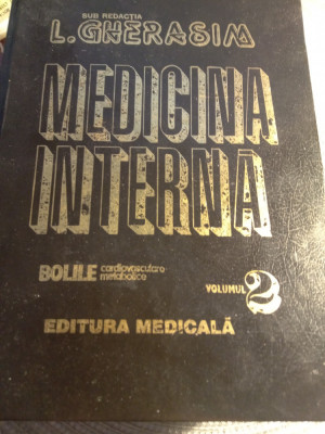 L Gherasim,medicina interna vol.2,folosit,stare f buna foto