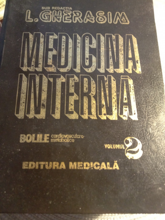 L Gherasim,medicina interna vol.2,folosit,stare f buna