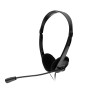 CASTI Spacer, cu fir, standard, utilizare multimedia, call center, microfon pe brat, conectare prin Jack 3.5 mm x 2, negru, &quot;SPK-223&quot;, (timbru verde 0