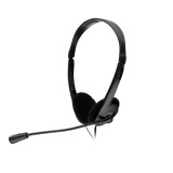 CASTI Spacer, cu fir, standard, utilizare multimedia, call center, microfon pe brat, conectare prin Jack 3.5 mm x 2, negru, &quot;SPK-223&quot;, (timbru verde 0