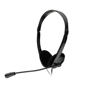 CASTI Spacer, cu fir, standard, utilizare multimedia, call center, microfon pe brat, conectare prin Jack 3.5 mm x 2, negru, &amp;quot;SPK-223&amp;quot;, (timbru verde 0 foto