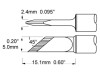 V&acirc;rf cuțit 4,5mm pentru stație de lipit METCAL 421&deg;C
