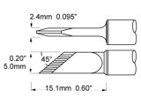 V&acirc;rf cuțit 4,5mm pentru stație de lipit METCAL 421&deg;C