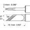 V&acirc;rf cuțit 4,5mm pentru stație de lipit METCAL 421&deg;C
