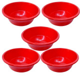 5 x Lighean rotund din plastic 20L