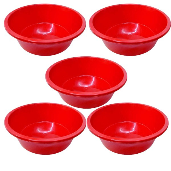 5 x Lighean rotund din plastic 20L