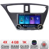 Navigatie Auto EDOTEC Android 13 pentru Honda Civic 2012-2016, 10.5 inch, 4GB RAM, 64GB, GPS, Comenzi Volan