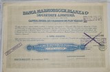 Actiune 2500 lei Banca Marmorosch, Blank &amp; Co. 1920