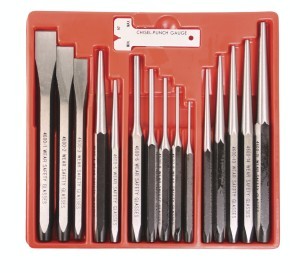 Trusa dorn si dalta pentru gaurire tabla 15 buc CRV Topmaster Profesional foto