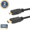 Cablu micro HDMI 2m conectoare placate cu aur delight