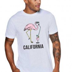 Tricou barbati alb - California - XL