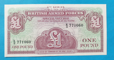 1 Pound British armed forces - One pond - Bancnota SUPERBA - UNC foto