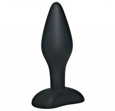 Black Velvet Silicone Butt Plug Small foto