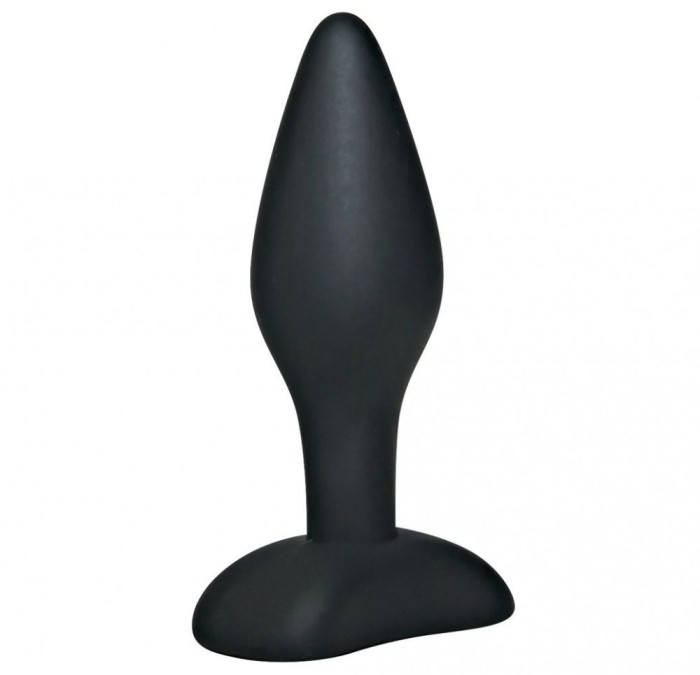 Black Velvet Silicone Butt Plug Small