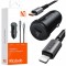 Mcdodo &Icirc;ncărcător Auto Rapid Pentru Telefon Usb-C Led + Cablu Lightning