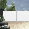 Copertină laterală retractabilă de terasă, crem, 170 x 1200 cm