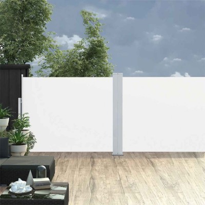 vidaXL Copertină laterală retractabilă de terasă, crem, 170 x 1200 cm 313394 foto