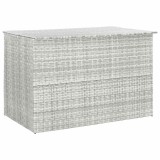 vidaXL Ladă de depozitare grădină gri deschis 150x100x100 cm poliratan 315512