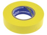Bandă Electroizolantă Galbenă 19mm x 18m