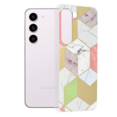 Husa pentru Samsung Galaxy S23 - Techsuit Marble Series - Purple Hex foto