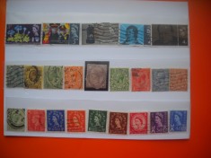HOPCT LOT NR 645 ANGLIA UK -23 TIMBRE VECHI-STAMPILAT