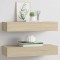 vidaXL Dulapuri de perete cu sertare 2 buc. stejar 60x23,5x10 cm MDF 330262