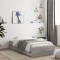 vidaXL Cadru de pat cu sertare gri sonoma 90x200 cm lemn prelucrat 3207299
