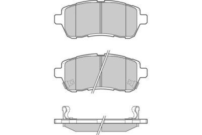 Placute frana Daihatsu Materia (M4), Sirion (M3); Ford Fiesta 6; Mazda 2 (De); Subaru JUSTY IV; Suzuki Swift 4 (Fz, Nz) SRLine parte montare : Punte foto