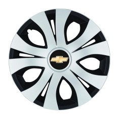 Set 4 Capace Roti Top Gri-Negru R14, Compatibil Cu Chevrolet