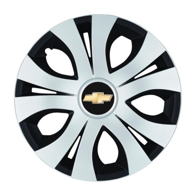 Set 4 Capace Roti Top Gri-Negru R17, Compatibil Cu Chevrolet foto