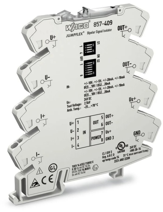 Adaptor Separator și Amplificator de Semnale pentru Șină DIN
