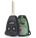 Cheie auto telecomanda 433MHz, 3 butoane, ID46 PCF7941, KOBDT04A, cu electronica si baterie, compatibila Chrysler 300, Dodge Charger/Durango, Jeep Gra