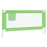 Cumpara ieftin Balustrada de protectie pat copii, verde, 160x25 cm, textil