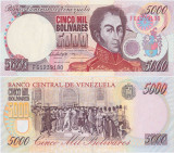 1998 (6 VIII), 5,000 Bol&iacute;vares (P-78c) - Venezuela - stare UNC