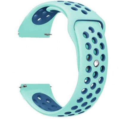 Curea ceas Smartwatch Samsung Galaxy Watch 46mm, Samsung Watch Gear S3, iUni 22 mm Silicon Sport Turqoise-Blue foto