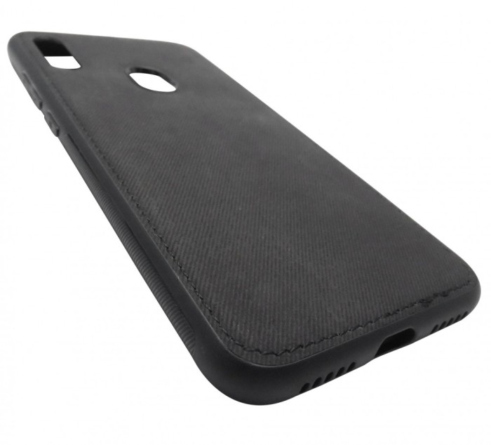 Husa silicon Forcell Denim neagra pentru Xiaomi Redmi Note 7