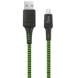 Cablu Date si Incarcare USB la Lightning Goui Tough, 3 m, Verde - Negru G-LC3M-8PIN