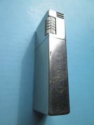 5387a-I-Bricheta Polyma H Gas butan incompleta, metal argintiu. foto